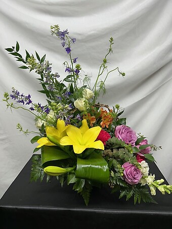 Mixed Arrangement with Lilies