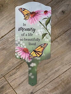 In Memory of a Life Well Lived Plant Stake