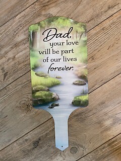 Remembering Dad Plant Stake