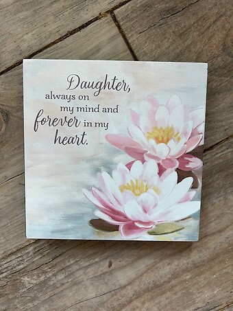 Daughter Memorial Plaque