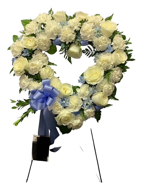 Foliage And Roses Heart