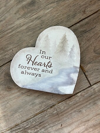 In Our Hearts Plaque