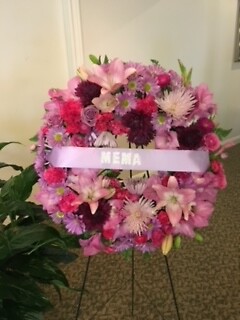 Pretty in Pink Remembrance Wreath