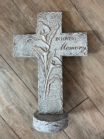 In Loving Memory Standing Cross