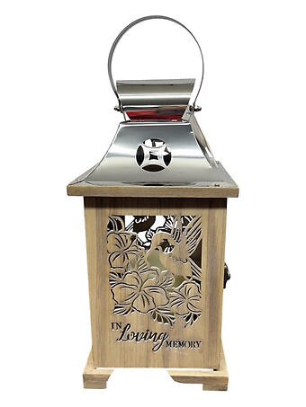 In Loving Memory Wooden Lantern