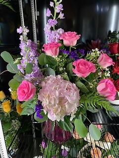 Hydrangea and Roses